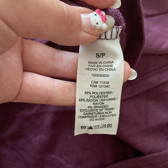 GARAGE | Maroon Purple T-Shirt Dress - Picture 4 of 6